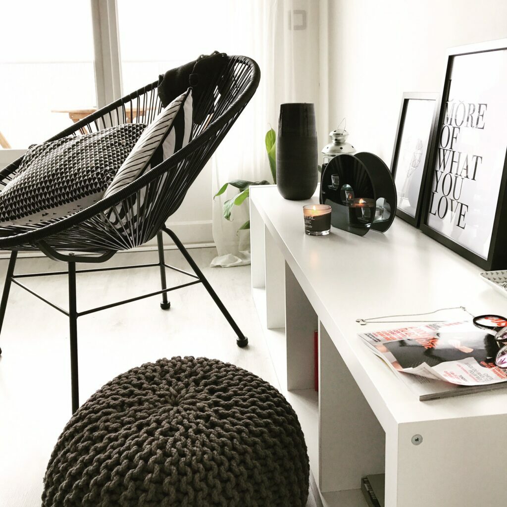 fauteuil acapulco noir