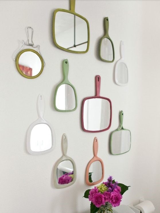 DIY mur de miroirs